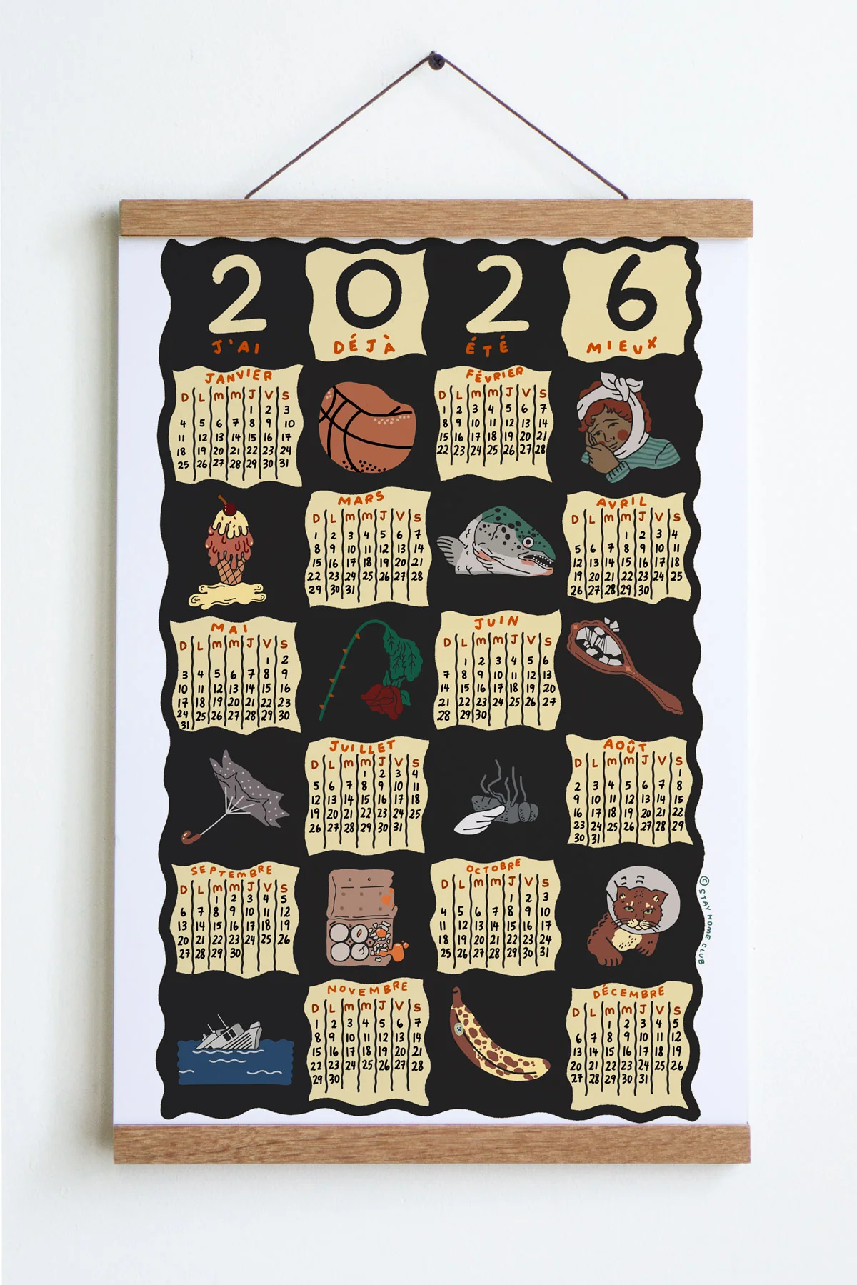 Been Better Icons - 2026 Calendar Print (English / French) - Image 3