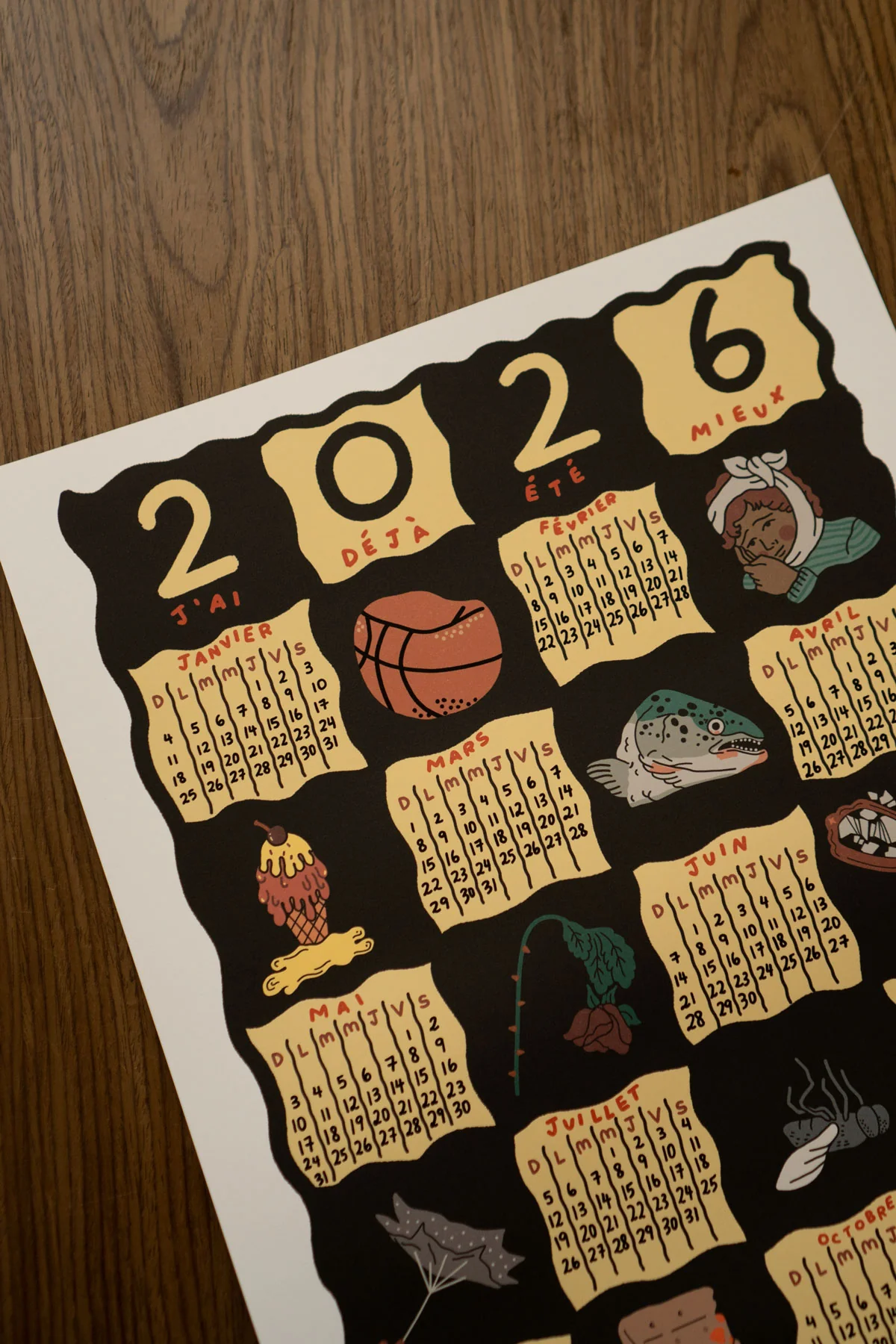 Been Better Icons - 2026 Calendar Print (English / French) - Image 5