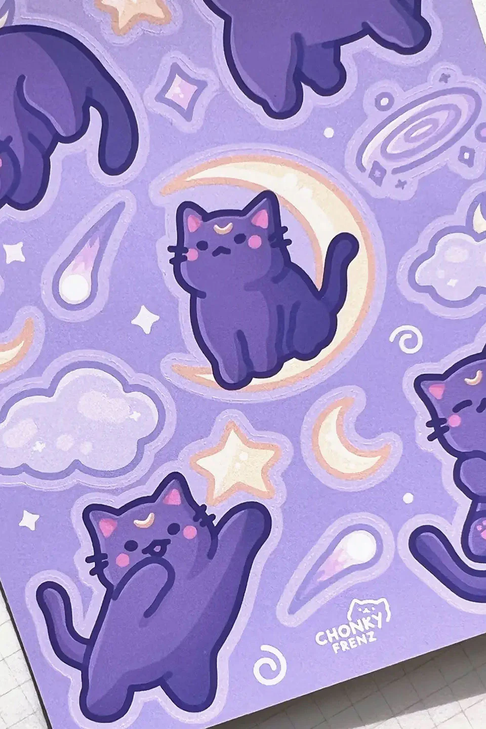 Celestial Cat - Sticker Sheet - Image 2