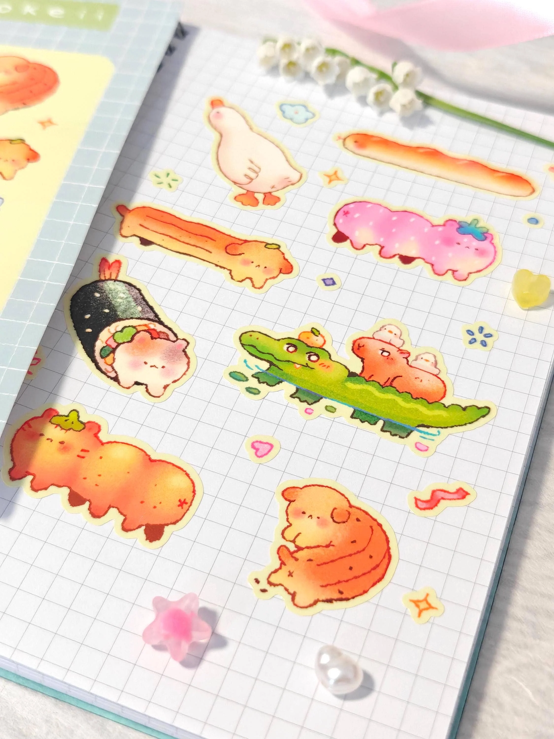 Long Friends Glossy Clear Sticker Sheet - Image 2