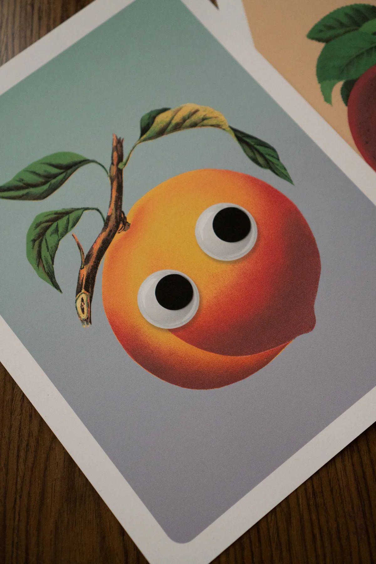 Googly Peach Print - Image 2