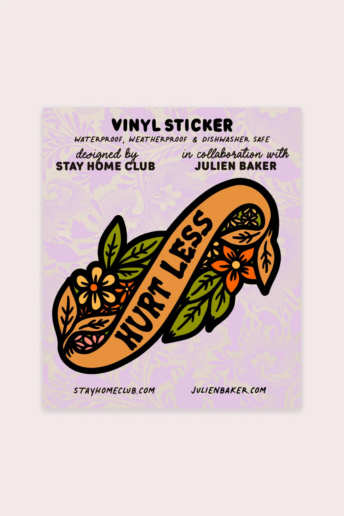 Hurt Less Vinyl Sticker - Image 2