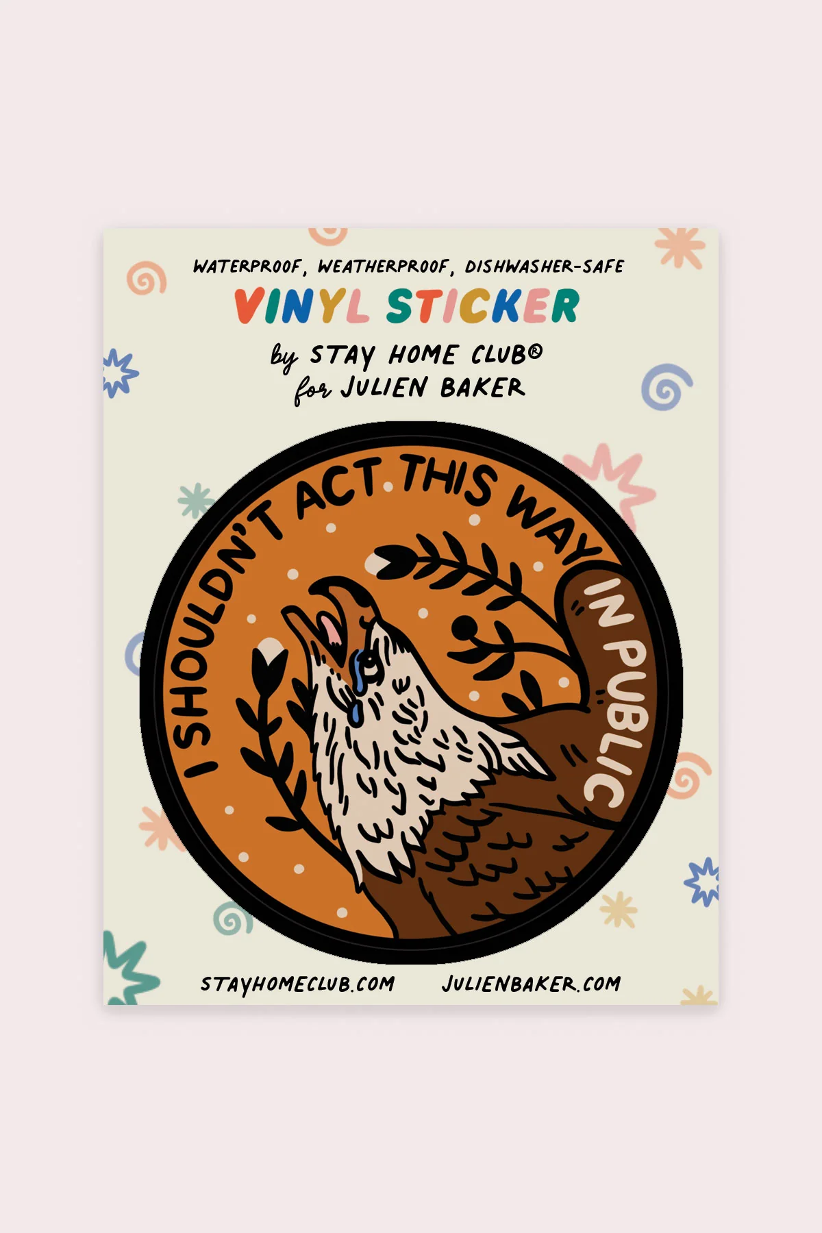 I Shouldn't Act Vinyl Sticker - Image 2