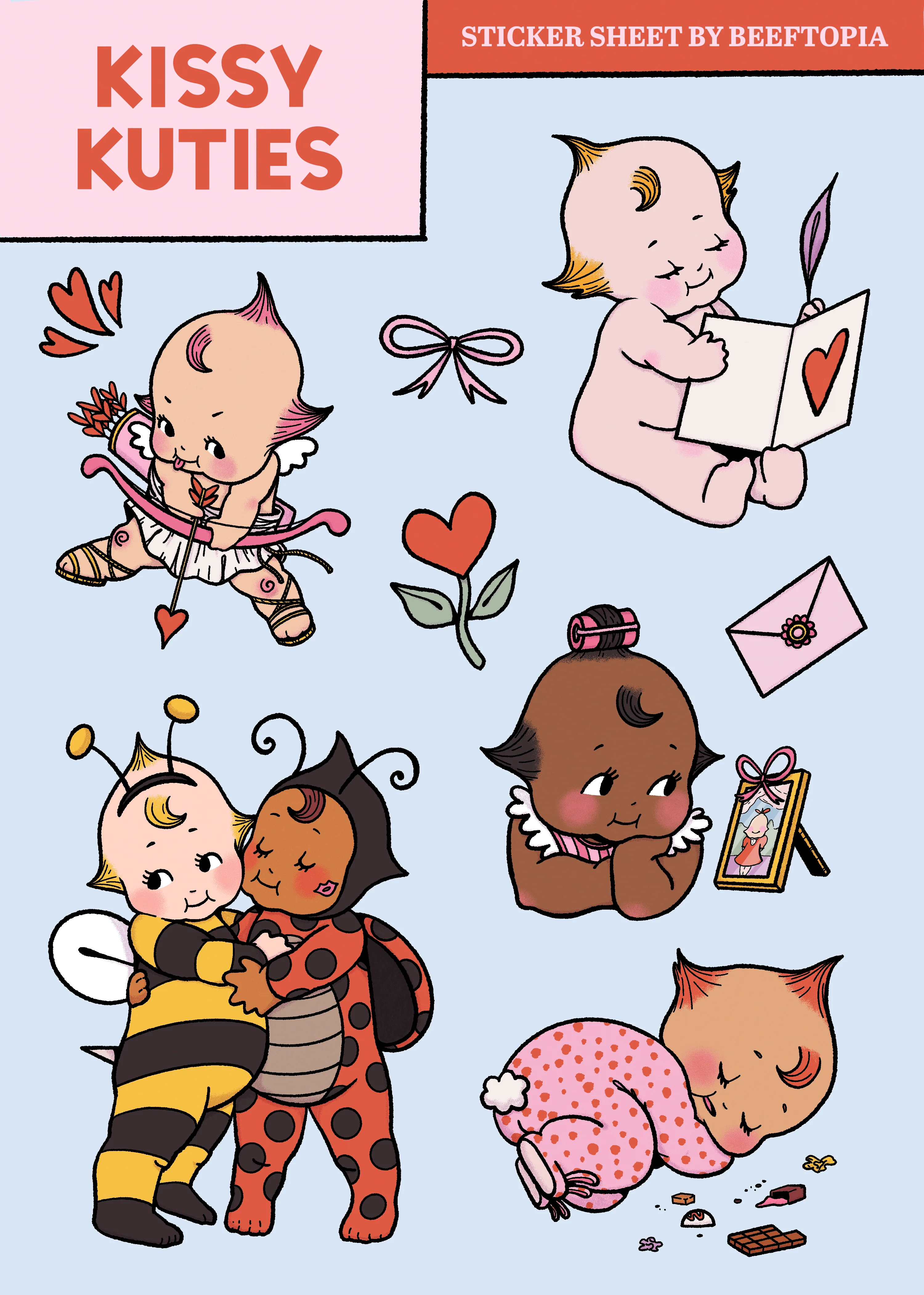 Kissy Kuties Sticker Sheet - Image 4