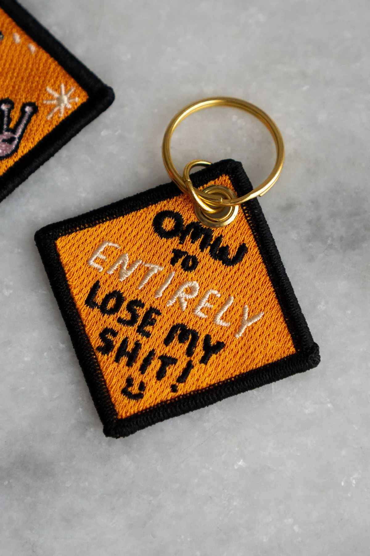 Lose My Shit - Embroidered Keychain - Image 3
