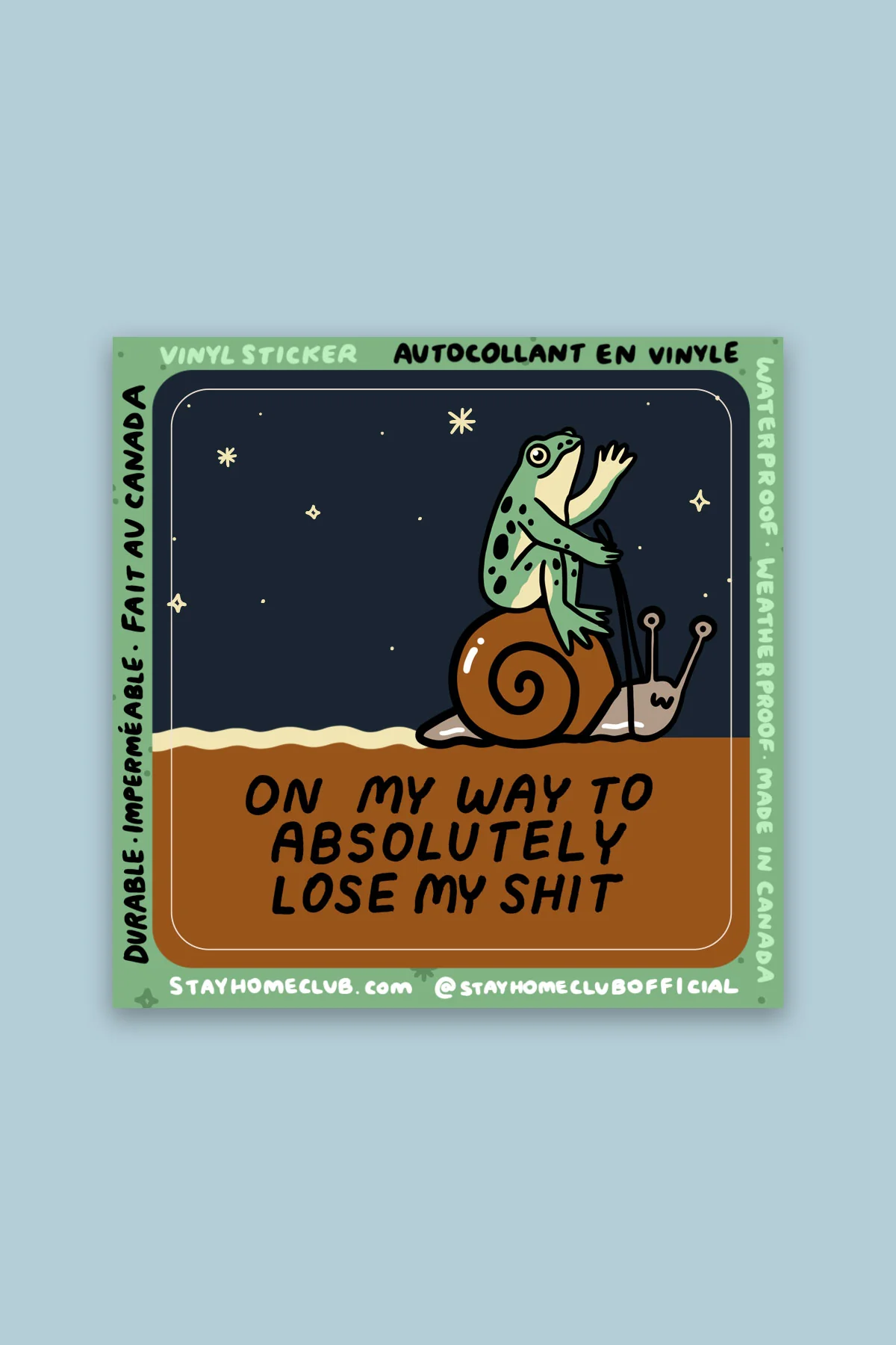 Lose My Shit Vinyl Sticker - Image 2