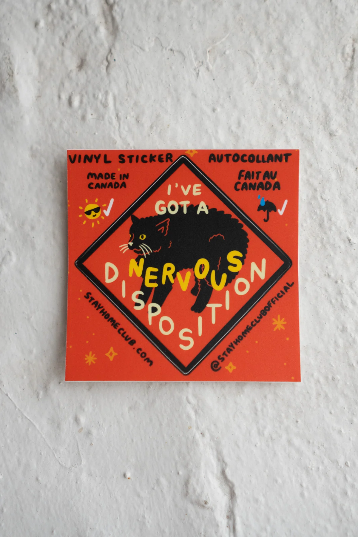 Nervous Disposition Vinyl Sticker - Image 3