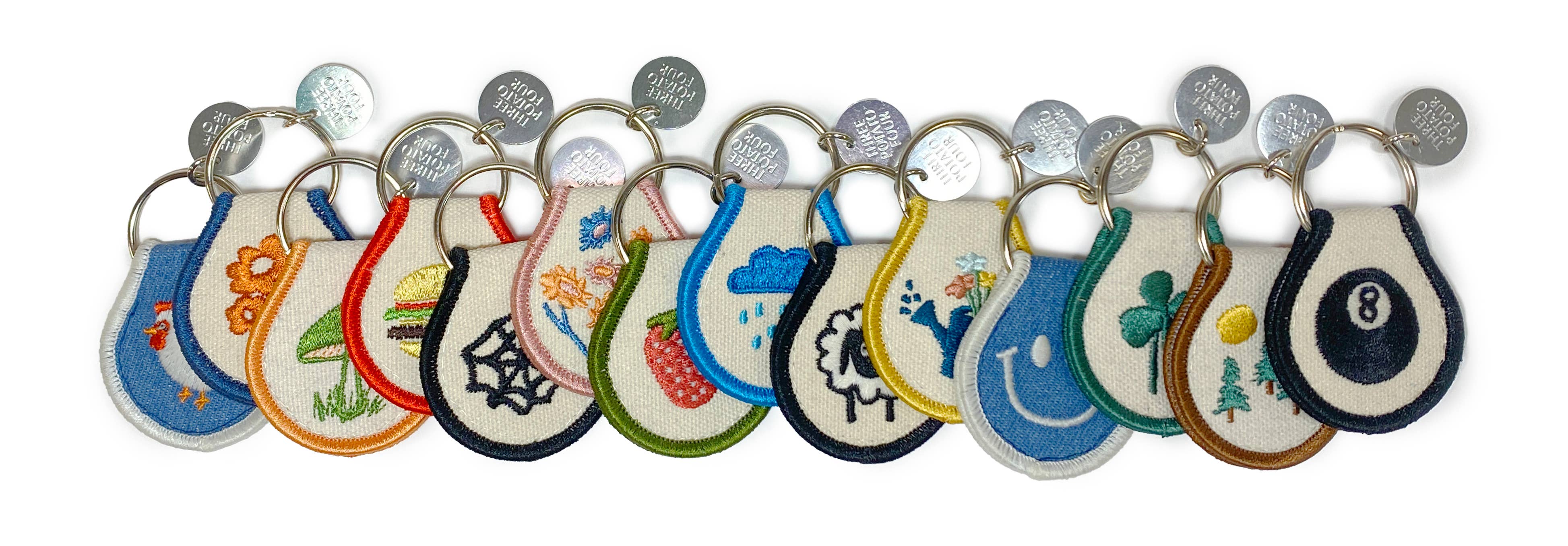 Simple Strawberry Patch Keychain - Image 3