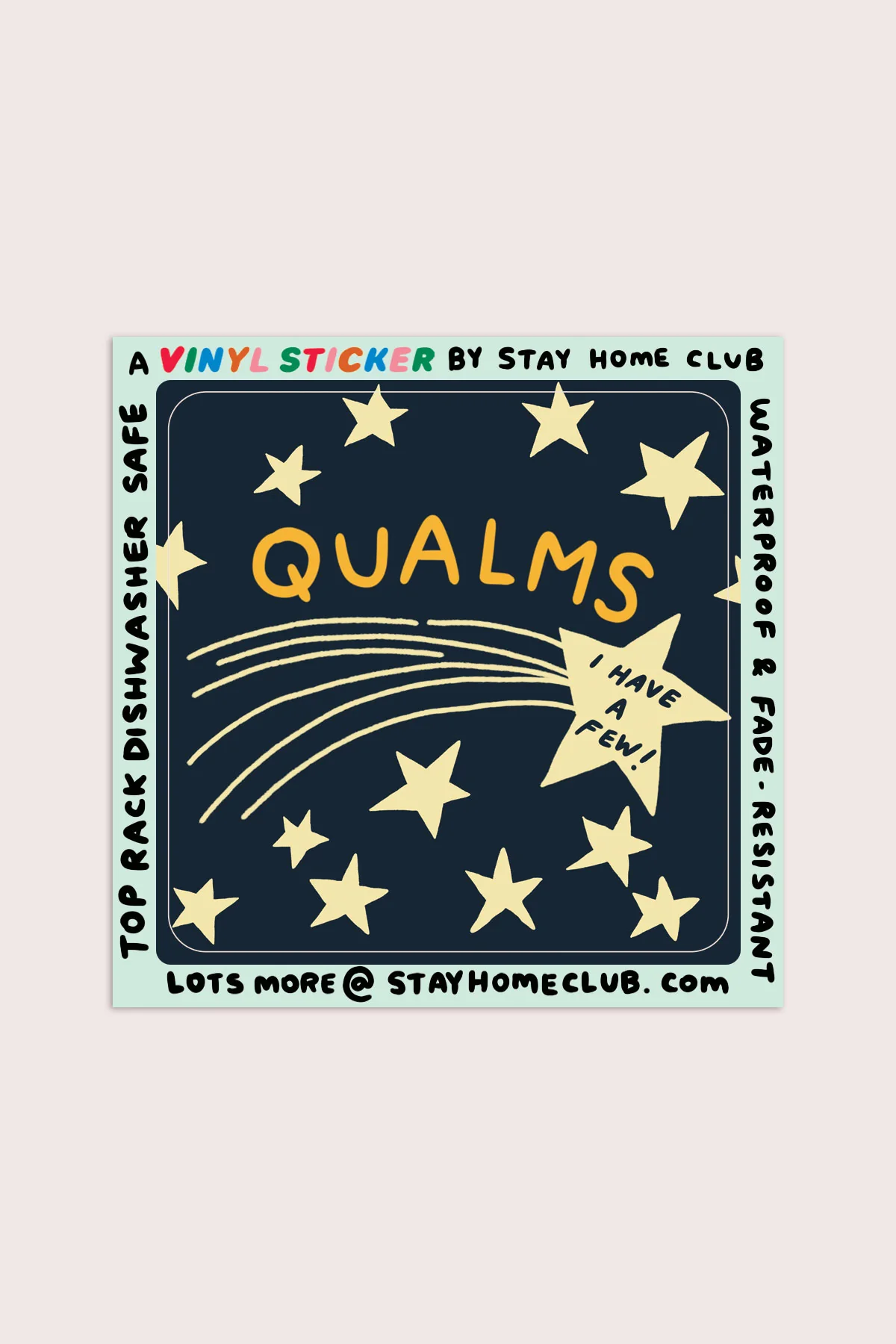 Qualms Vinyl Sticker - Image 2