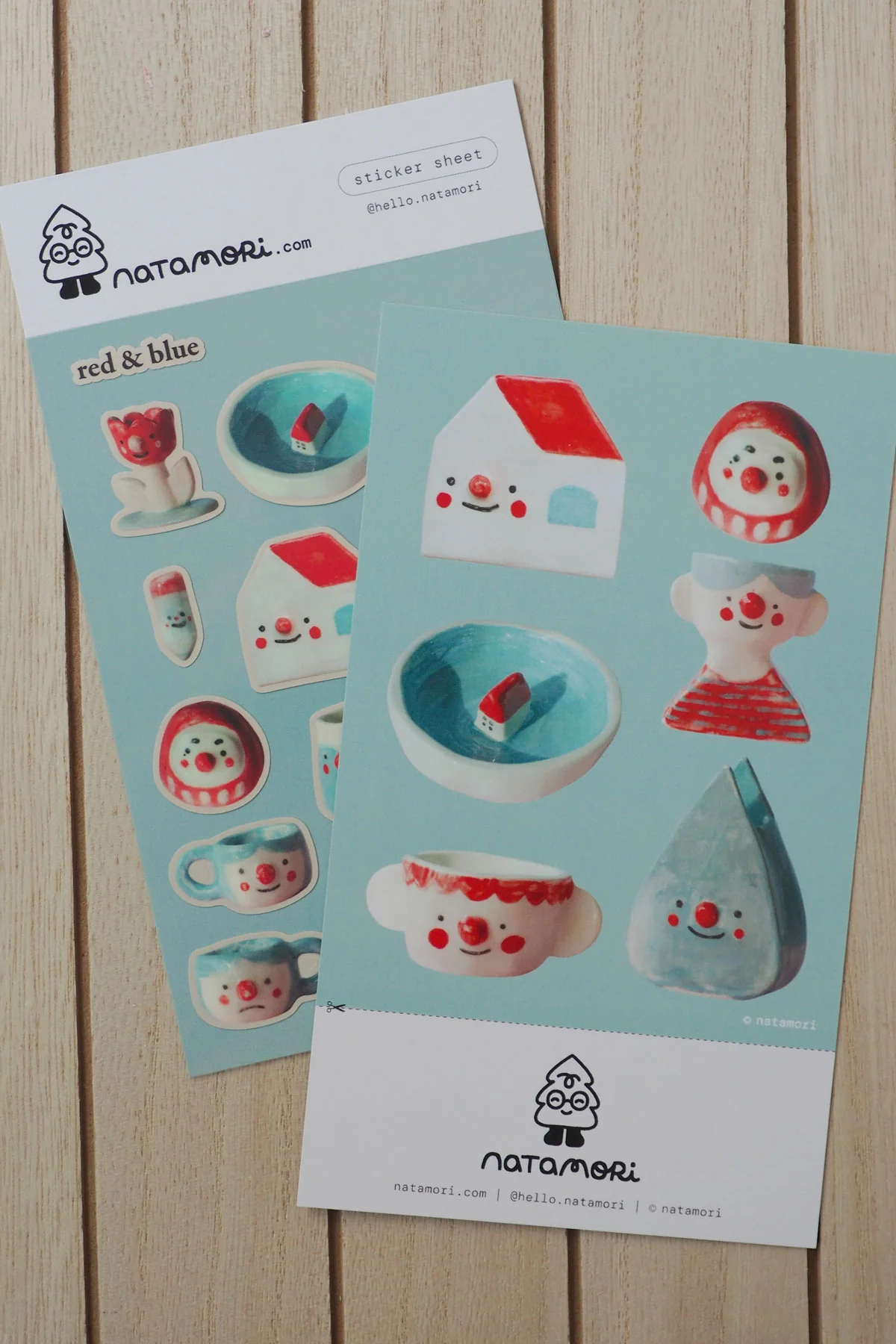 Red + Blue - Sticker Sheet - Image 4