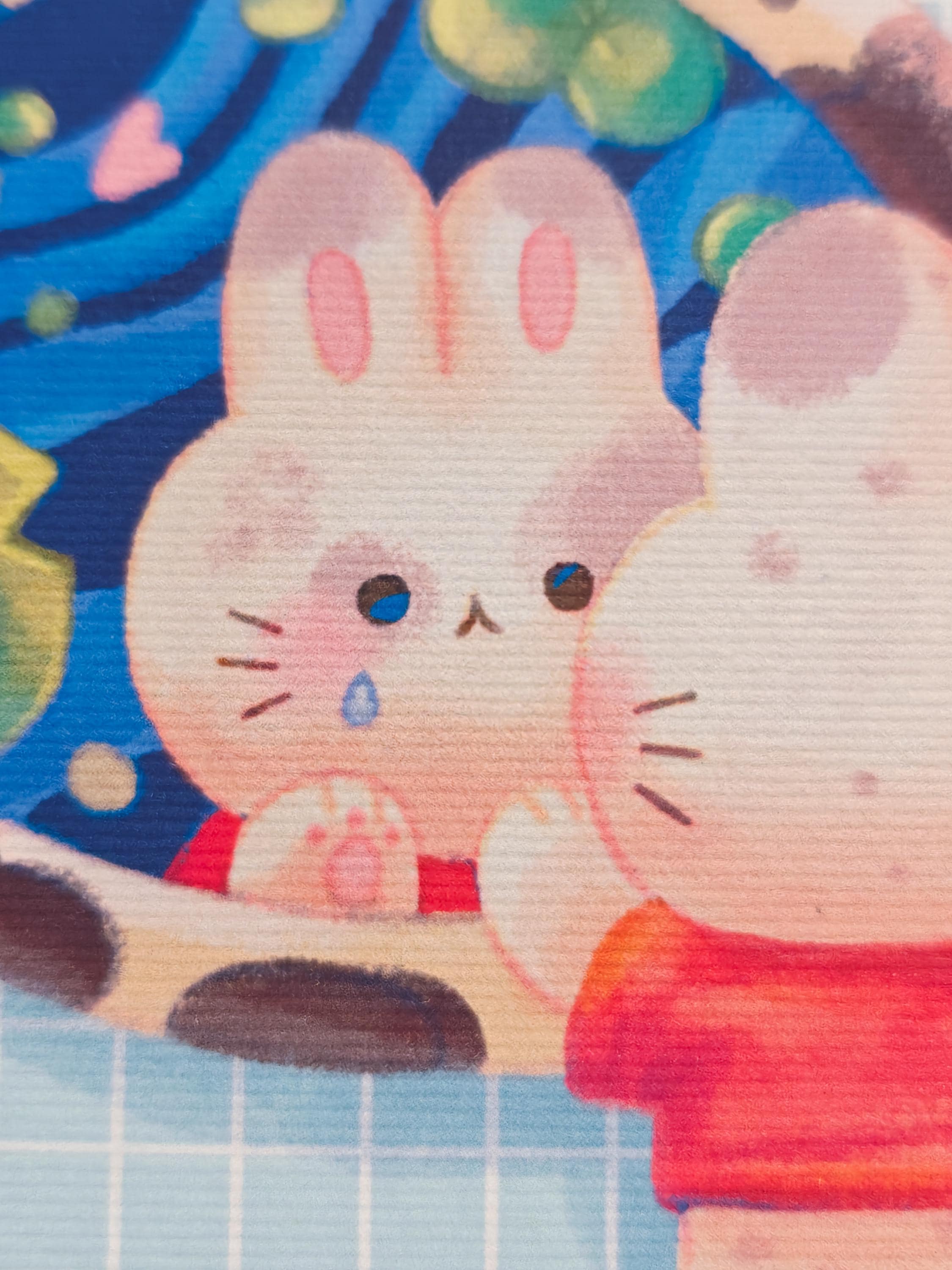 Sad Bunny Mini Art Print - Image 3