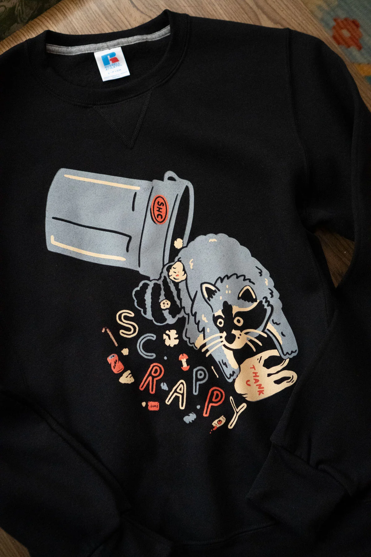 Scrappy Raccoon (Trash) Sweatshirt - Image 3