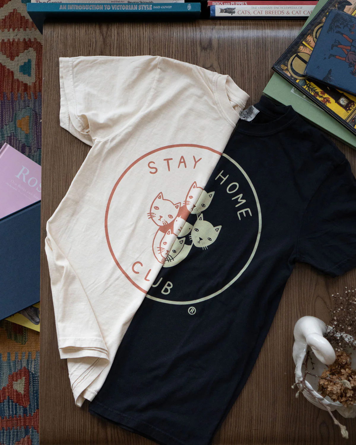 Stay Home Club Logo T-Shirt - Image 4