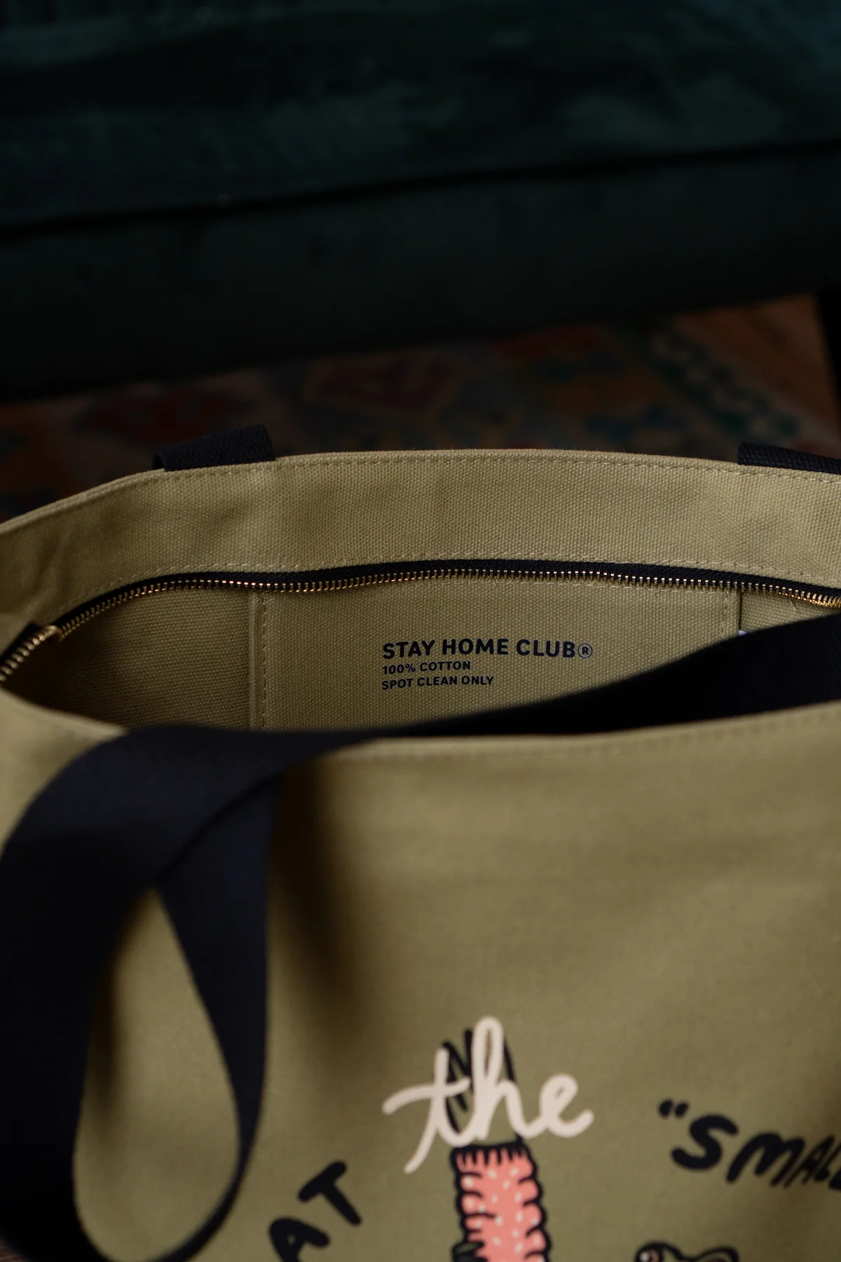 Sweat the Small Stuff Big Zip Tote - Image 3