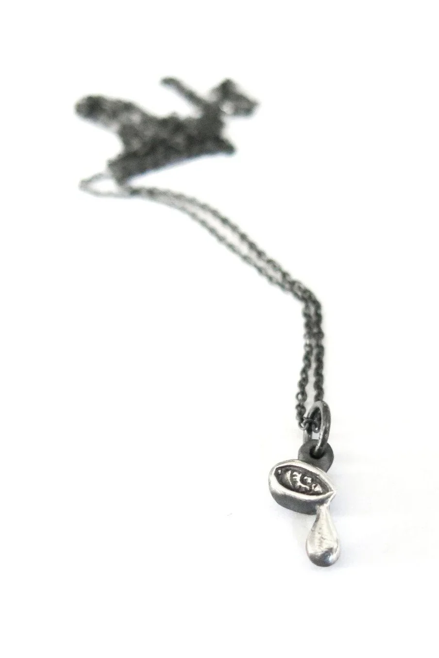 Tiny Crying Eye Necklace - Image 3
