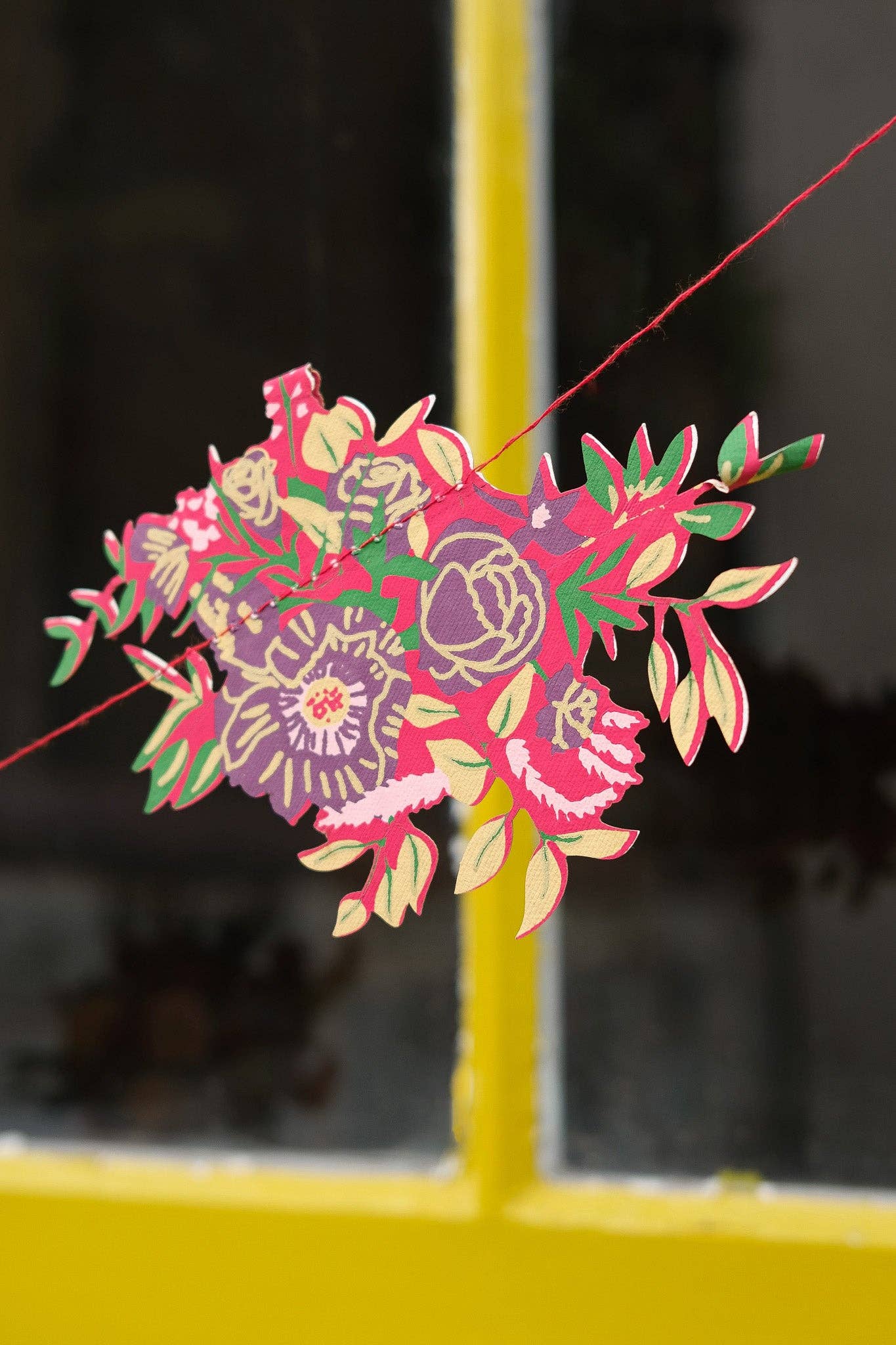 Bouquet Screen Printed and Sewn Garland - Image 4