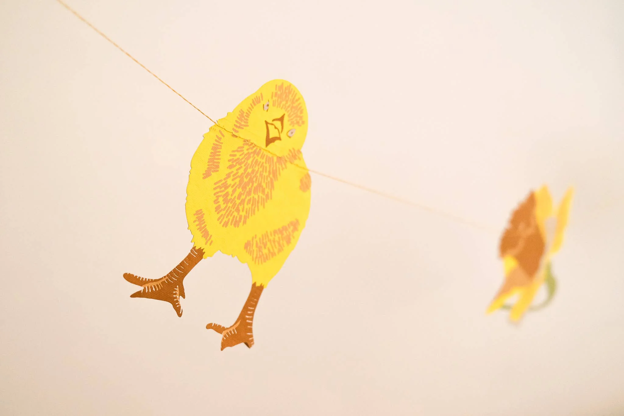 Rabbits Screen Printed and Sewn Garland - Image 7