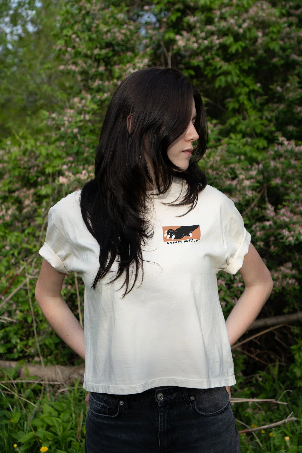 Uneasy Does It CC Boxy Tee - Image 3